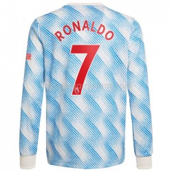Maillot de Foot Manchester United Cristiano Ronaldo 7 Extérieur 2021-2022 Manche Longue