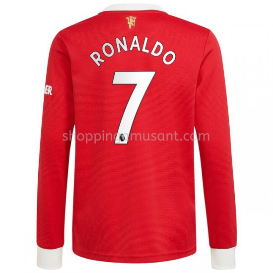 Maillot de Foot Manchester United Cristiano Ronaldo 7 Domicile 2021-2022 Manche Longue