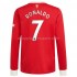 Maillot de Foot Manchester United Cristiano Ronaldo 7 Domicile 2021-2022 Manche Longue