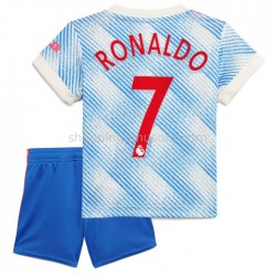 Maillot de Foot Manchester United Cristiano Ronaldo 7 Enfant Extérieur 2021-2022 Manche Courte