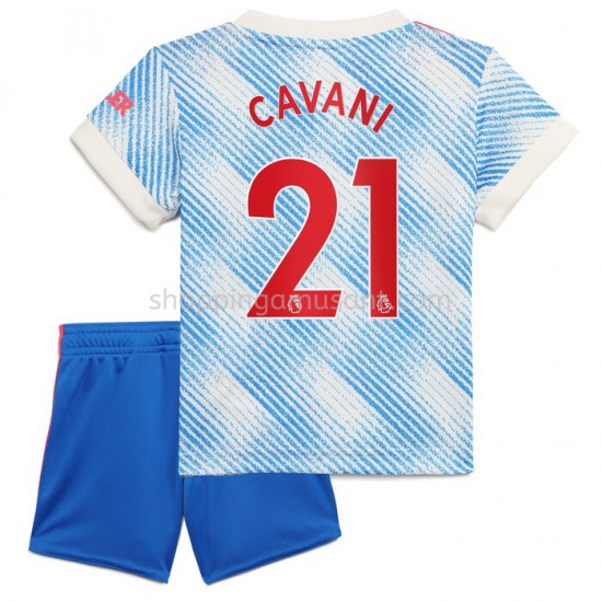 Maillot de Foot Manchester United Edinson Cavani 21 Enfant Extérieur 2021-2022 Manche Courte