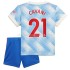 Maillot de Foot Manchester United Edinson Cavani 21 Enfant Extérieur 2021-2022 Manche Courte