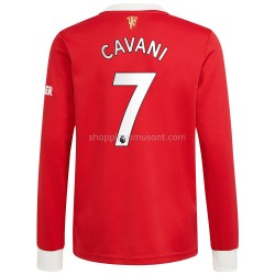 Maillot de Foot Manchester United Edinson Cavani 7 Domicile 2021-2022 Lang Manche Courte