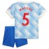 Maillot de Foot Manchester United Harry Maguire 5 Enfant Extérieur 2021-2022 Manche Courte