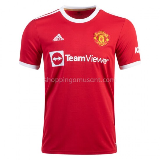 Maillot de Foot Manchester United Domicile 2021-2022 Manche Courte
