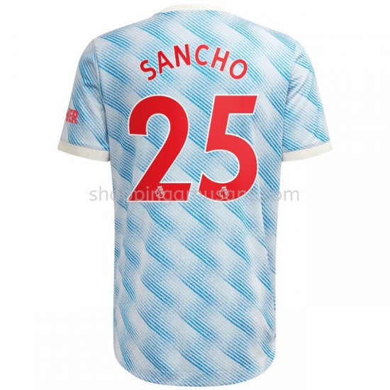 Maillot de Foot Manchester United Jadon Sancho 25 Extérieur 2021-2022 Manche Courte