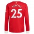 Maillot de Foot Manchester United Jadon Sancho 25 Domicile 2021-2022 Manche Longue