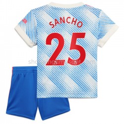 Maillot de Foot Manchester United Jadon Sancho 25 Enfant Extérieur 2021-2022 Manche Courte