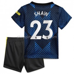Maillot de Foot Manchester United Luke Shaw 23 Enfant Neutre 2021-2022 Manche Courte