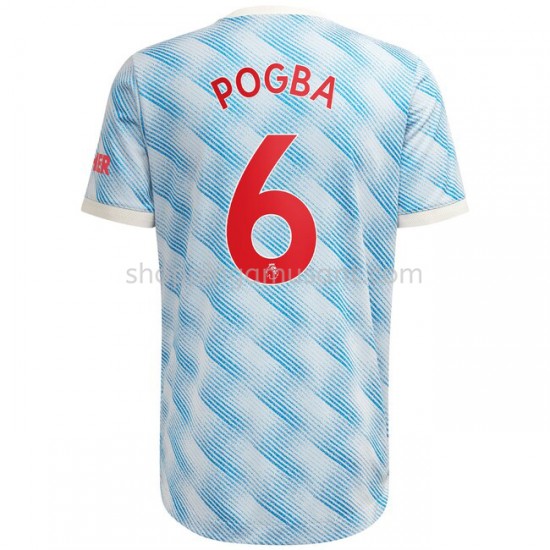 Maillot de Foot Manchester United Paul Pogba 6 Extérieur 2021-2022 Manche Courte