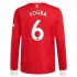 Maillot de Foot Manchester United Paul Pogba 6 Domicile 2021-2022 Manche Longue