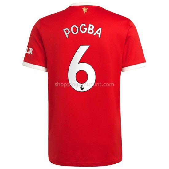 Maillot de Foot Manchester United Paul Pogba 6 Domicile 2021-2022 Manche Courte