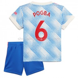 Maillot de Foot Manchester United Pogba 6 Enfant Extérieur 2021-2022 Manche Courte