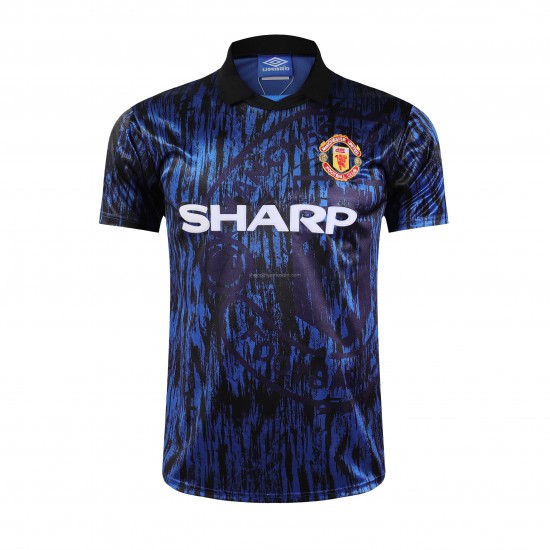 Maillot de Foot Manchester United Retro Extérieur 1993 Manche Courte