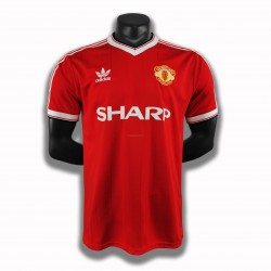 Maillot de Foot Manchester United Retro Domicile 1984 Manche Courte