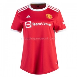 Maillot de Foot Manchester United Féminine Domicile 2021-2022 Manche Courte