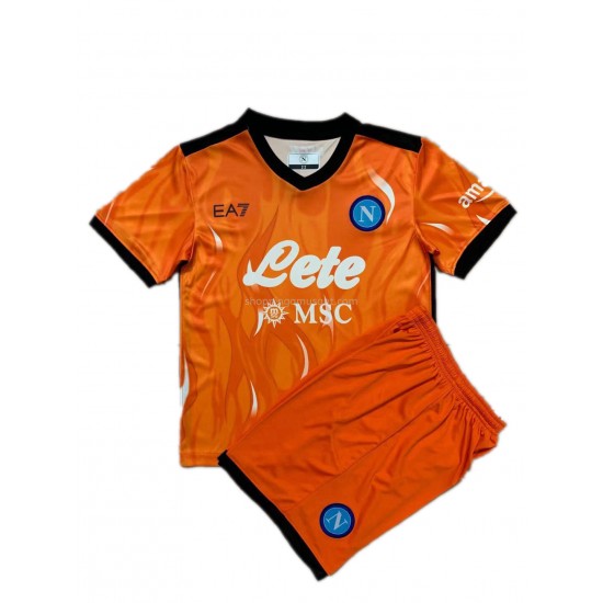 Maillot de Foot SSC Neapel Gardien Enfant Neutre 2021-2022 Manche Courte