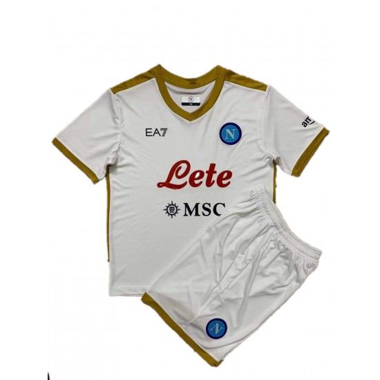 Maillot de Foot SSC Neapel Enfant Extérieur 2021-2022 Manche Courte