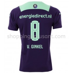 Maillot de Foot PSV Eindhoven Marco van Ginkel 8 Extérieur 2021-2022 Manche Courte