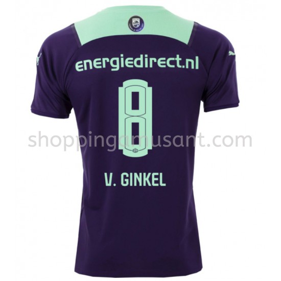 Maillot de Foot PSV Eindhoven Marco van Ginkel 8 Extérieur 2021-2022 Manche Courte