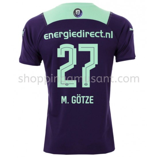Maillot de Foot PSV Eindhoven Mario Götze 27 Extérieur 2021-2022 Manche Courte