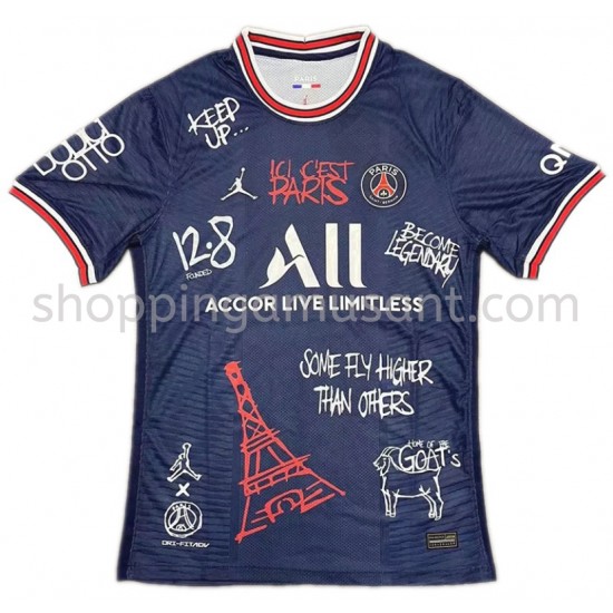 Maillot de Foot Paris Saint-Germain Graffiti Domicile 2021-2022 Manche Courte