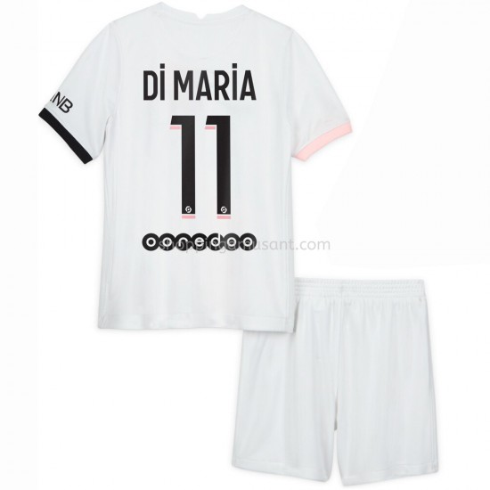 Maillot de Foot Paris Saint-Germain Di Maria 11 Enfant Extérieur 2021-2022 Manche Courte