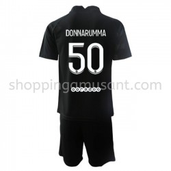 Maillot de Foot Paris Saint-Germain Gardien Gianluigi Donnarumma 50 Enfant Extérieur 2021-2022 Manche Courte