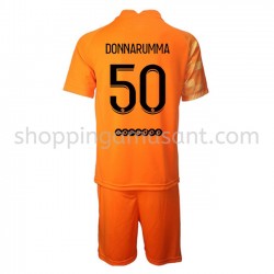 Maillot de Foot Paris Saint-Germain Gardien Gianluigi Donnarumma 50 Enfant Domicile 2021-2022 Manche Courte