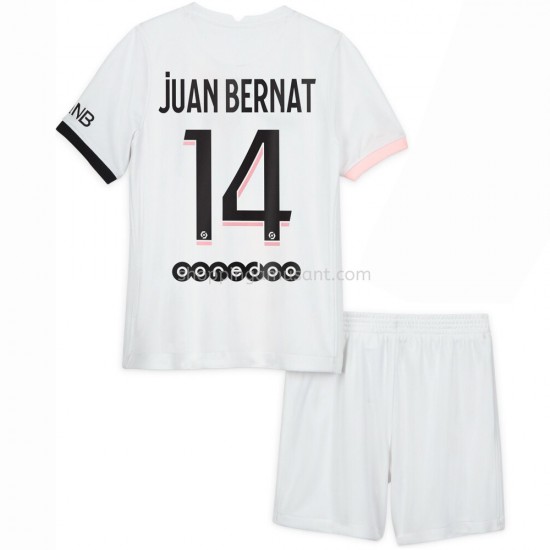 Maillot de Foot Paris Saint-Germain Juan Bernat 14 Enfant Extérieur 2021-2022 Manche Courte