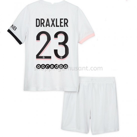Maillot de Foot Paris Saint-Germain Julian Draxler 23 Enfant Extérieur 2021-2022 Manche Courte