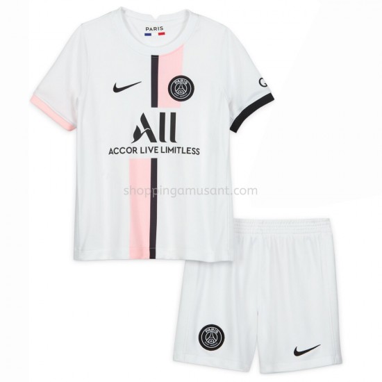 Maillot de Foot Paris Saint-Germain Enfant Extérieur 2021-2022 Manche Courte