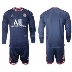 Maillot de Foot Paris Saint-Germain Enfant Domicile 2021-2022 Manche Longue