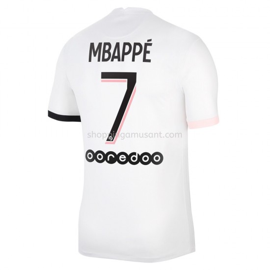 Maillot de Foot Paris Saint-Germain Kylian Mbappé 7 Extérieur 2021-2022 Manche Courte