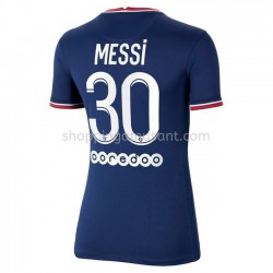 Maillot de Foot Paris Saint-Germain Lionel Messi 30 Féminine Domicile 2021-2022 Manche Courte