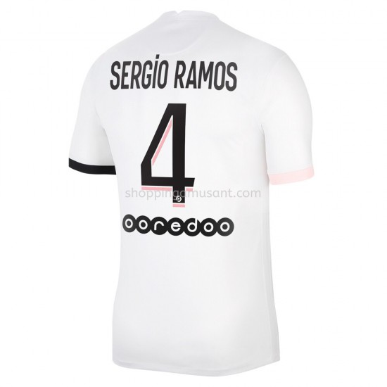 Maillot de Foot Paris Saint-Germain Sergio Ramos 4 Extérieur 2021-2022 Manche Courte
