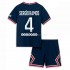 Maillot de Foot Paris Saint-Germain Sergio Ramos 4 Enfant Domicile 2021-2022 Manche Courte