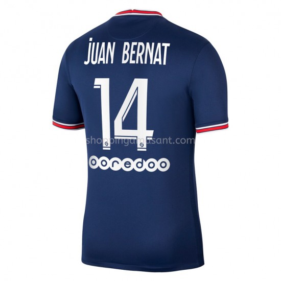 Maillot de Foot Paris Saint-Germain PSG Juan Bernat 14 Domicile 2021-2022 Manche Courte
