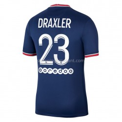 Maillot de Foot Paris Saint-Germain PSG Julian Draxler 23 Domicile 2021-2022 Manche Courte