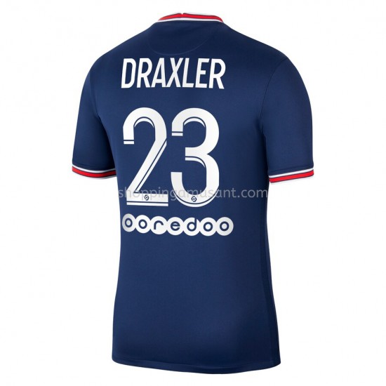 Maillot de Foot Paris Saint-Germain PSG Julian Draxler 23 Domicile 2021-2022 Manche Courte