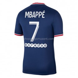 Maillot de Foot Paris Saint-Germain PSG Kylian Mbappé 7 Domicile 2021-2022 Manche Courte