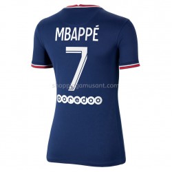 Maillot de Foot Paris Saint-Germain PSG Kylian Mbappé 7 Féminine Domicile 2021-2022 Manche Courte