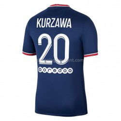 Maillot de Foot Paris Saint-Germain PSG Layvin Kurzawa 20 Domicile 2021-2022 Manche Courte