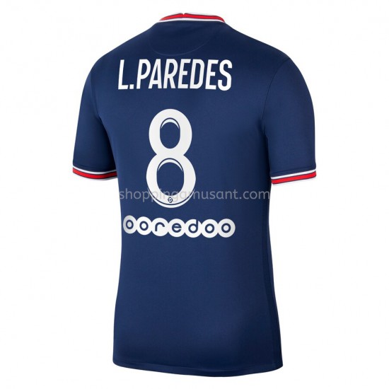 Maillot de Foot Paris Saint-Germain PSG Leandro Paredes 8 Domicile 2021-2022 Manche Courte