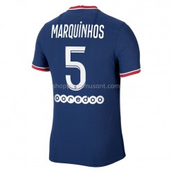 Maillot de Foot Paris Saint-Germain PSG Marquinhos 5 Domicile 2021-2022 Manche Courte