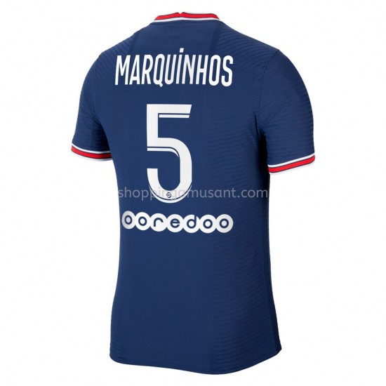 Maillot de Foot Paris Saint-Germain PSG Marquinhos 5 Domicile 2021-2022 Manche Courte