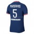 Maillot de Foot Paris Saint-Germain PSG Marquinhos 5 Domicile 2021-2022 Manche Courte
