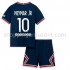 Maillot de Foot Paris Saint-Germain PSG Neymar Jr 10 Enfant Domicile 2021-2022 Manche Courte