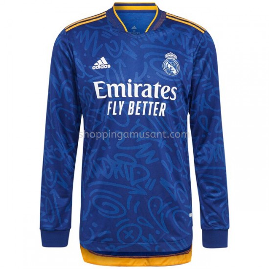 Maillot de Foot Real Madrid Extérieur 2021-2022 Manche Longue