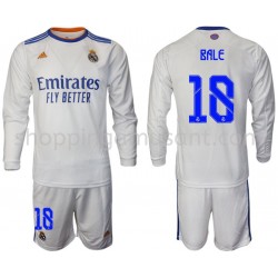 Maillot de Foot Real Madrid Bale 18 Enfant Domicile 2021-2022 Manche Longue